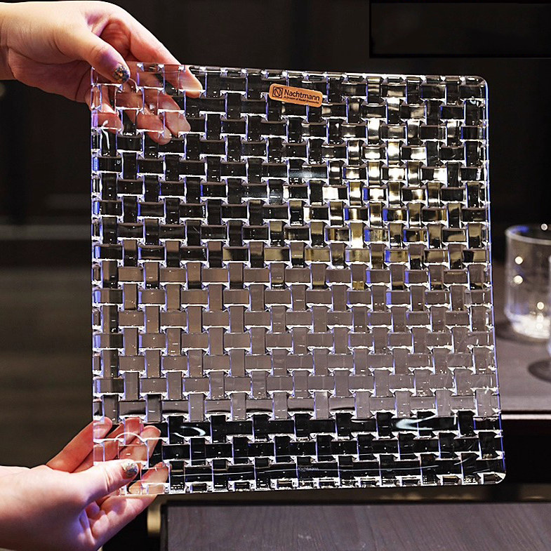 法国无铅水晶玻璃圆形浅平盘水果盆家用客厅现代零食水果盘高级感