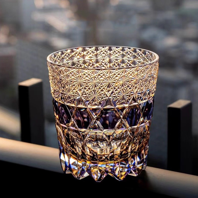 法国手工雕刻水晶玻璃杯