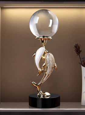 高档轻奢客厅水晶摆件玄