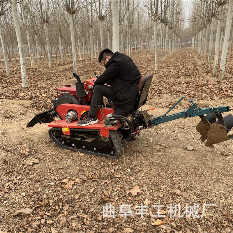 家用柴油履带微耕机 驾乘式犁地松土打田机 水旱微耕机大棚起垄机