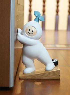 如果 卡通萝卜树脂门塞家居房门阻门器创意工艺品摆件门挡装饰品