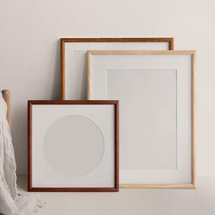 空白书法画框装裱挂墙50裱国画框学生diy作品展示框外框架大画框