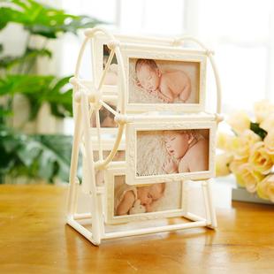 摩天轮相框摆台影楼创意展示道具办公桌房间床头电视柜装 饰品摆件