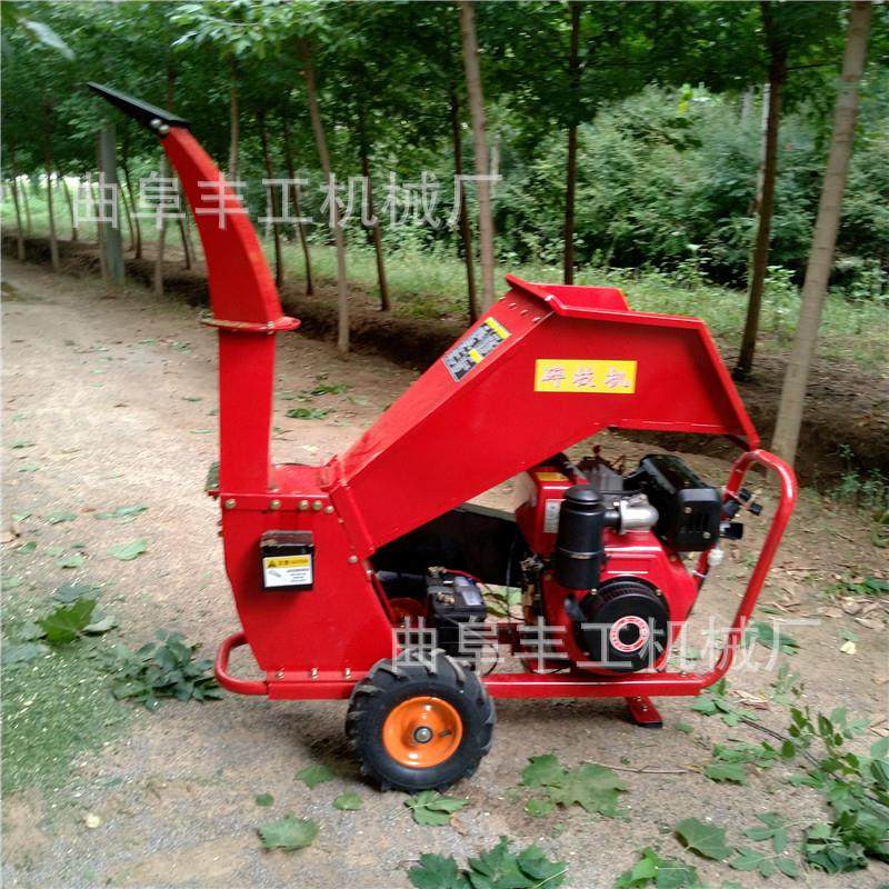 供应果园小型枝条粉碎机 园林伐木杂枝粉碎机 卧式果园削片机