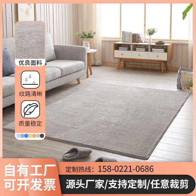 地毯客厅卧室简约现代北欧沙发茶几床边满铺可爱机洗家用地垫门垫