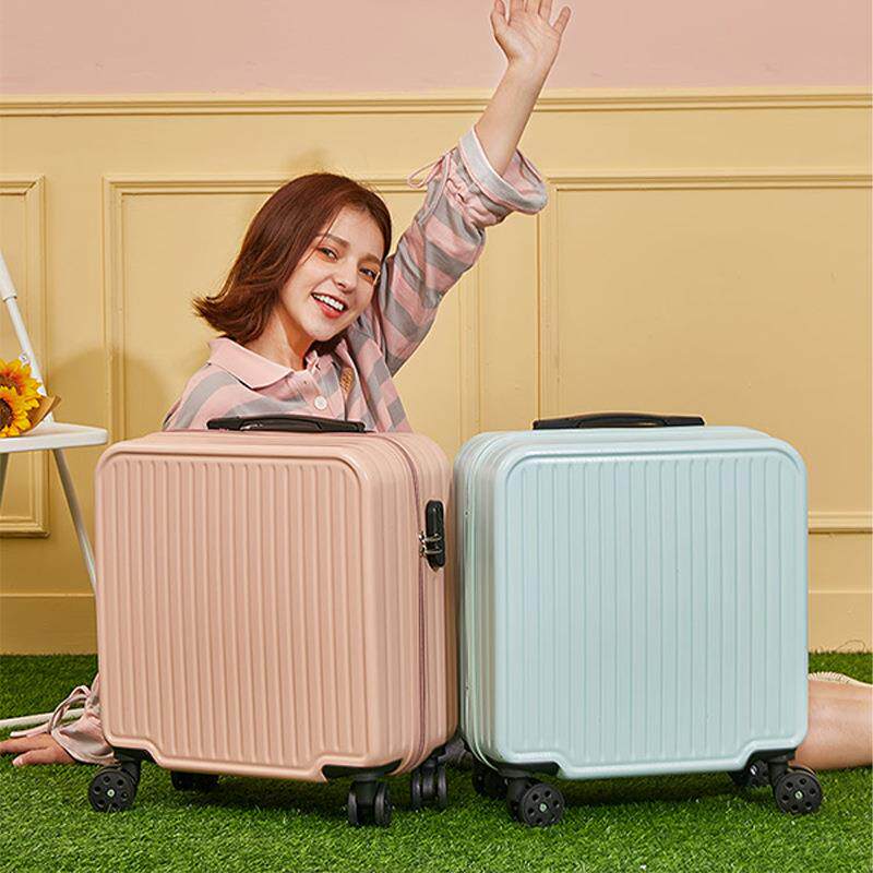 旅行箱女18寸登机拉杆行李箱小型女20学生轻便迷你密码万向轮箱子