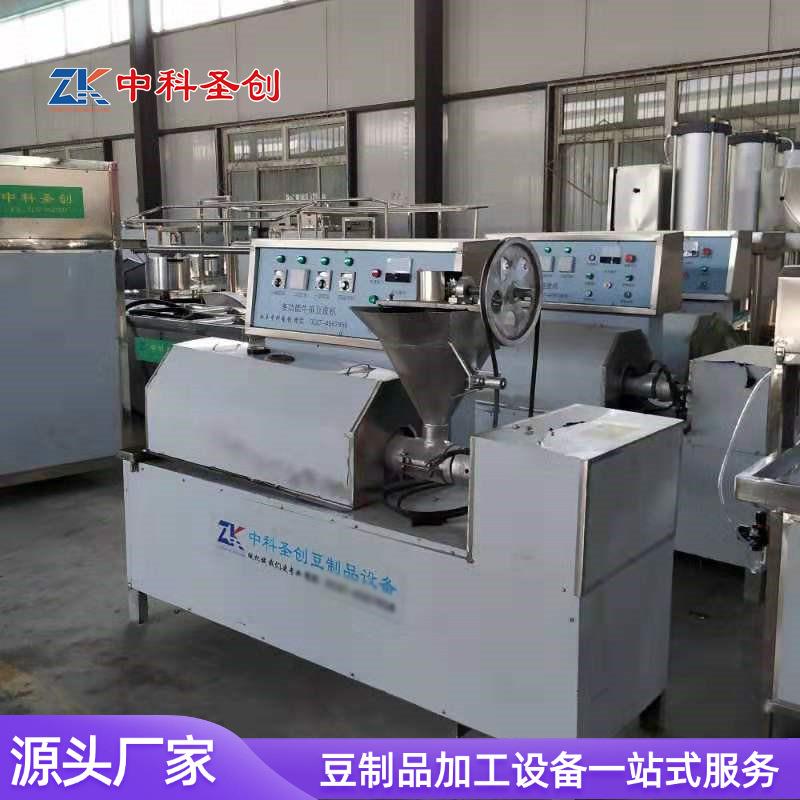 全自动豆皮加工机 人造肉素牛排机 小型大豆蛋白肉挤出机说明书