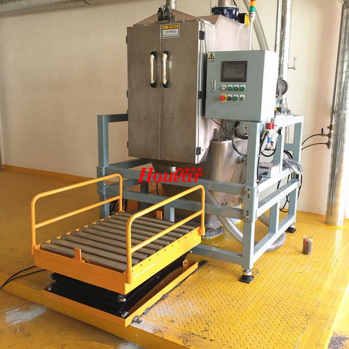 hoular带滚筒电动升降台800kg固定式升降机带滚轮升降平台非标