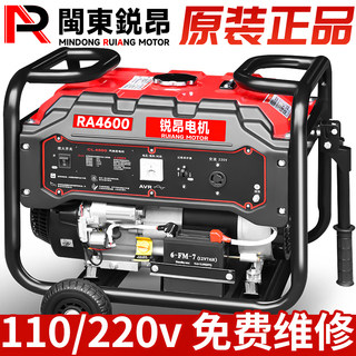 全铜电机110V220V小型汽油发电机