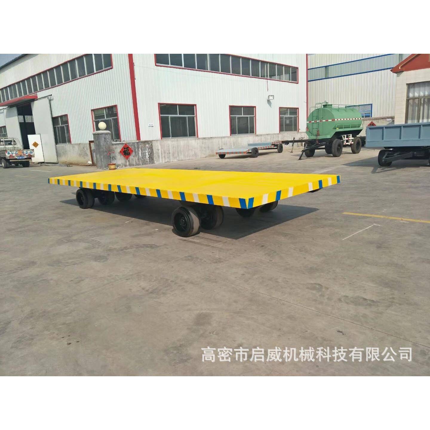 20吨平板拖车全挂物流牵引车工矿码头牵引平板车厂家直供