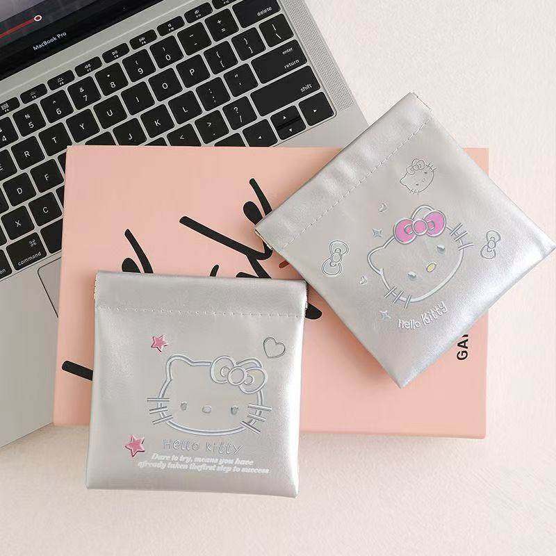 可爱KT凯迪猫弹片化妆包PU皮防水手拿便携随身外出旅行收纳包,收纳整理,口红收纳包/盒/袋,淘宝优惠券,粉丝福利购,淘宝优惠卷