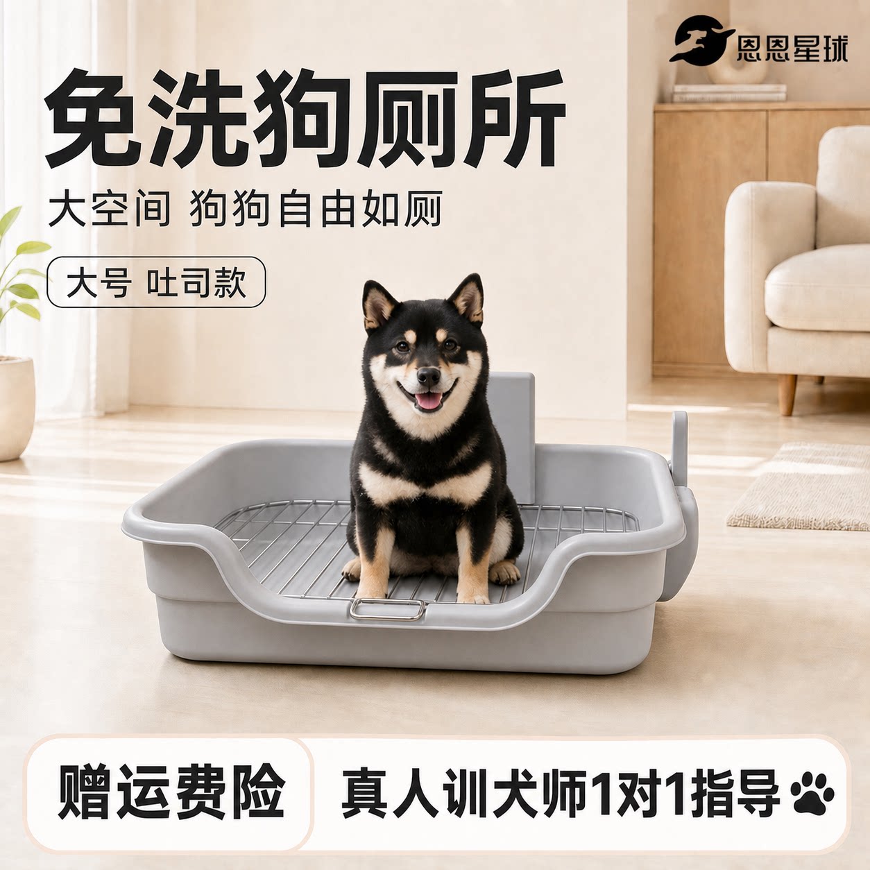 恩恩星球不锈钢防踩屎狗厕所图片