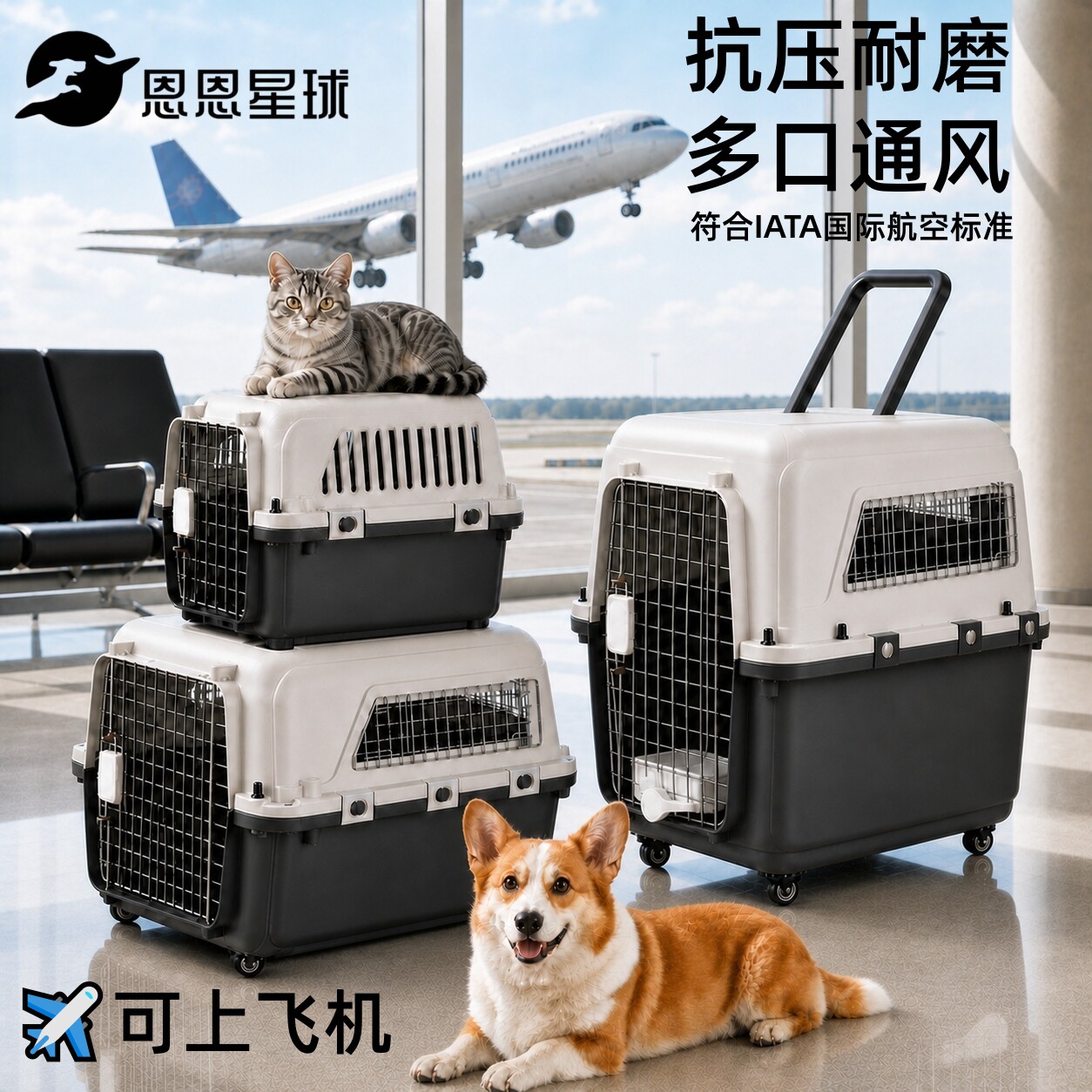 恩恩星球航空箱2小型中型大型犬图片