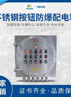 按钮箱IIC不锈钢按钮防爆配电箱防爆操作箱