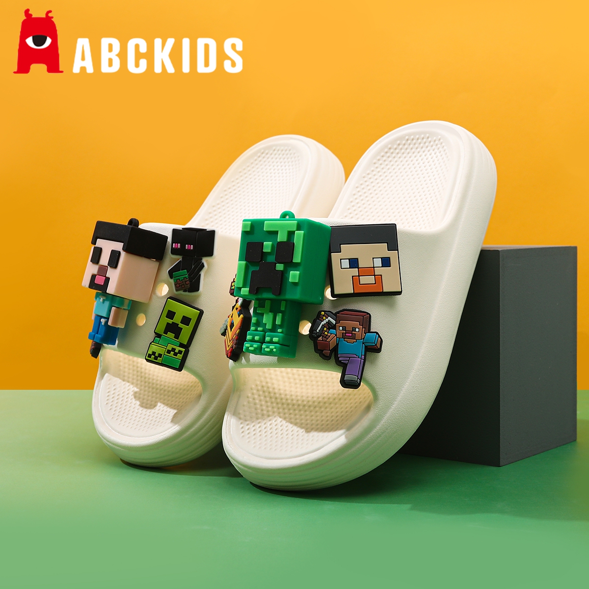 abckids我的世界儿童拖鞋男童夏季新款居家室内大童男孩防滑凉拖