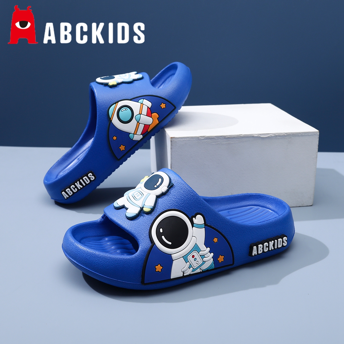 abckids儿童拖鞋男童2025新款夏季室内家居男孩宝宝防滑软底凉拖
