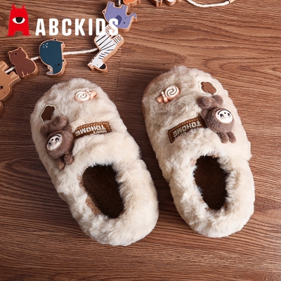 2025年冬季新款儿童棉拖鞋男童