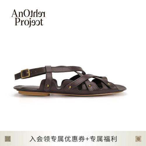 AnOtherProject交叉带罗马凉鞋