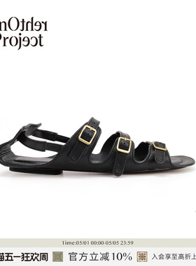 【新品】AnOther Project calista一字带薄底罗马凉鞋女款夏季