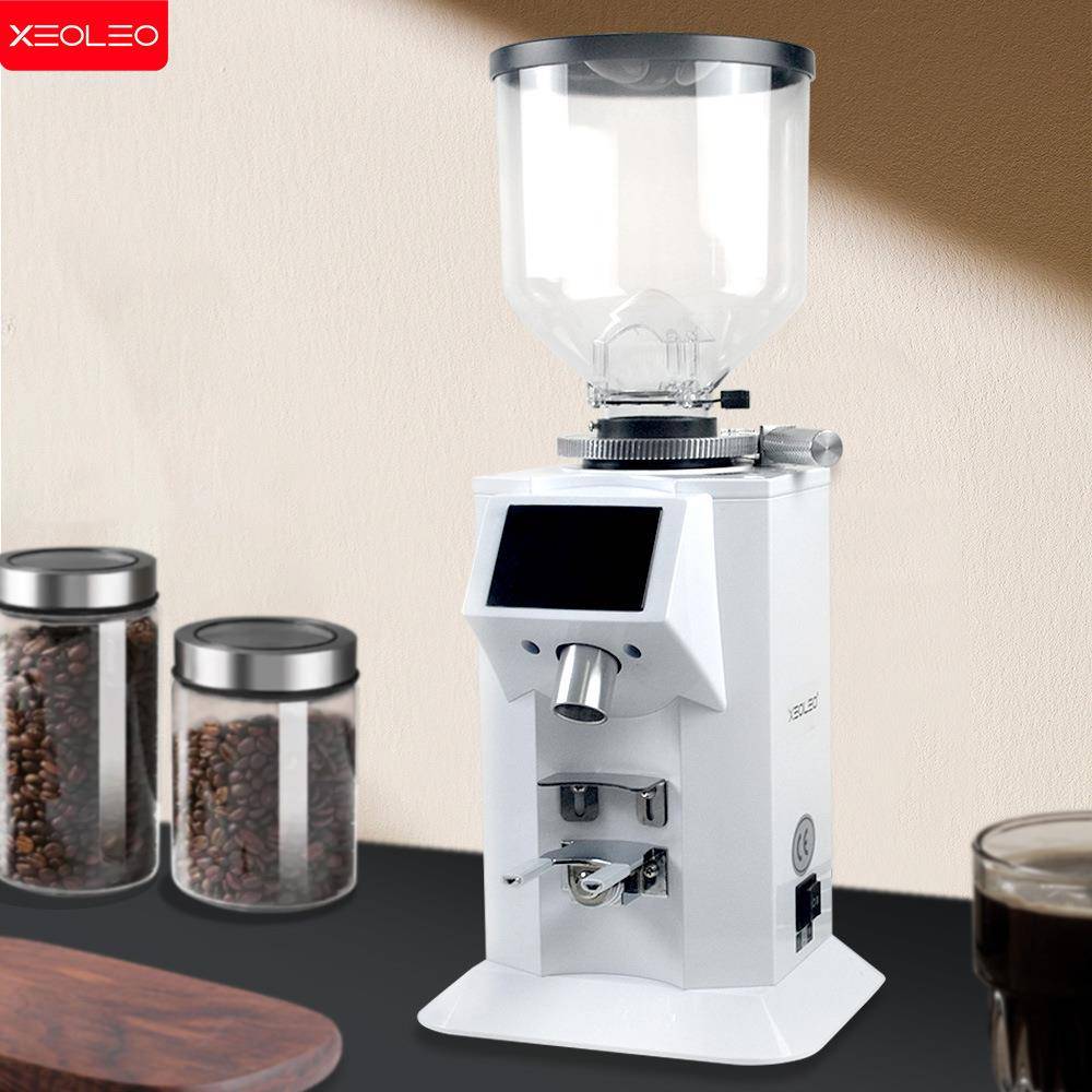 磨豆机意式商用半自动咖啡机触屏浓缩咖啡磨豆机电动定量研磨机