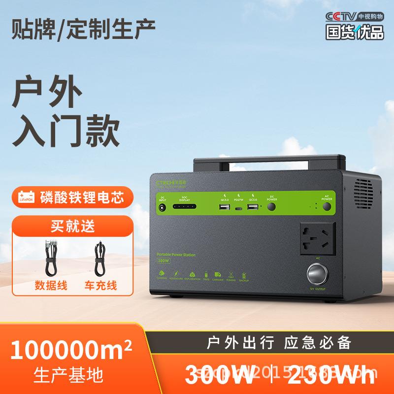 CTECHI司塔奇 300W移动电源 户外便携式储能电源露营用多功能电源