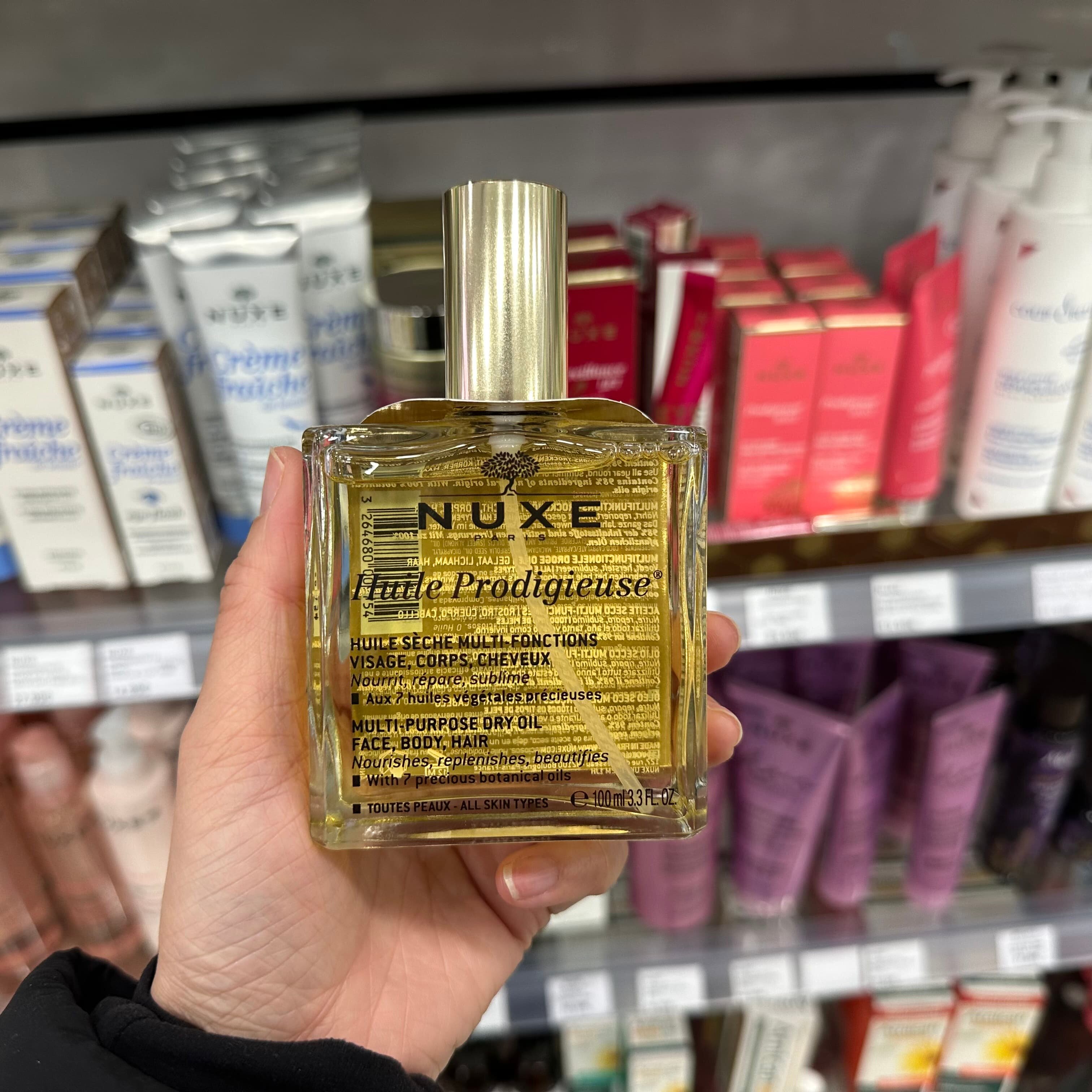 巴黎BC欧树精油NUXE护理油100ml多效润泽精油面部身体护发金油