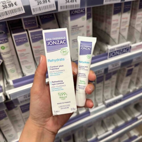 巴黎BC直邮Jonzac琼扎克温泉水 清爽 24h保湿眼霜舒缓yeux 15ml