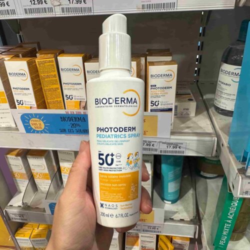 巴黎BC直邮Bioderma/贝德玛皙妍儿童防晒喷雾防水户外SPF50+200ml