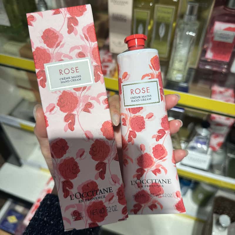 巴黎BC直邮 欧舒丹保湿滋润玫瑰乳木果礼物150ml护手霜ROSE