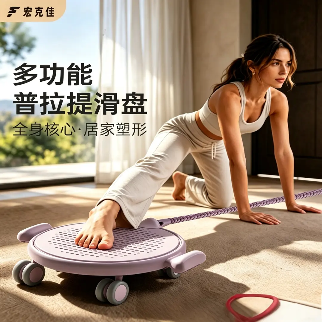 多功能静音普拉提滑盘塑性训练器