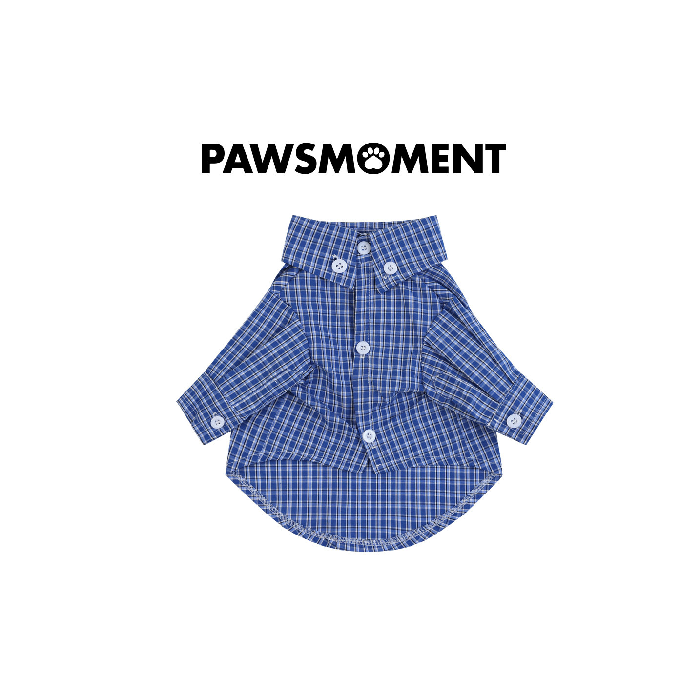 PAWSMOMENT·MIU风狗狗衬衫深蓝色内搭春季新款雪纳瑞约克夏法斗