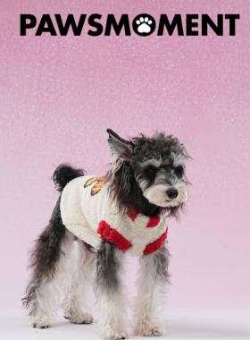 PAWSMOMENT·姜饼人狗狗衣服半边绒撞色雪纳瑞法斗约克夏马尔济斯