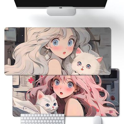 二次元动漫超大号鼠标垫键盘垫