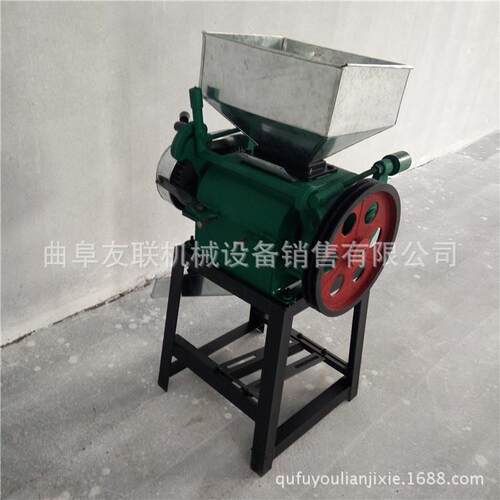 立式黄豆片机 油坊五谷杂挤扁机小型原粮压压HFX 碎粮机 60