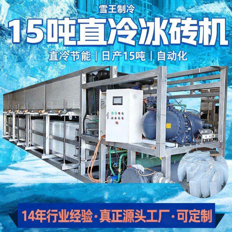 制冰机大型商用15吨制冷冰块机工业制冰机设备厂