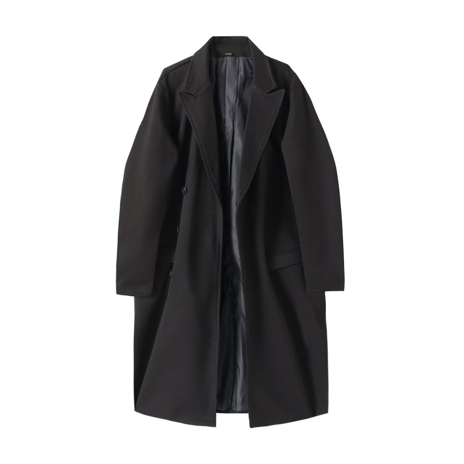 2025春秋高级感休闲大衣英伦风复古宽松中长款西装过膝风衣外套女