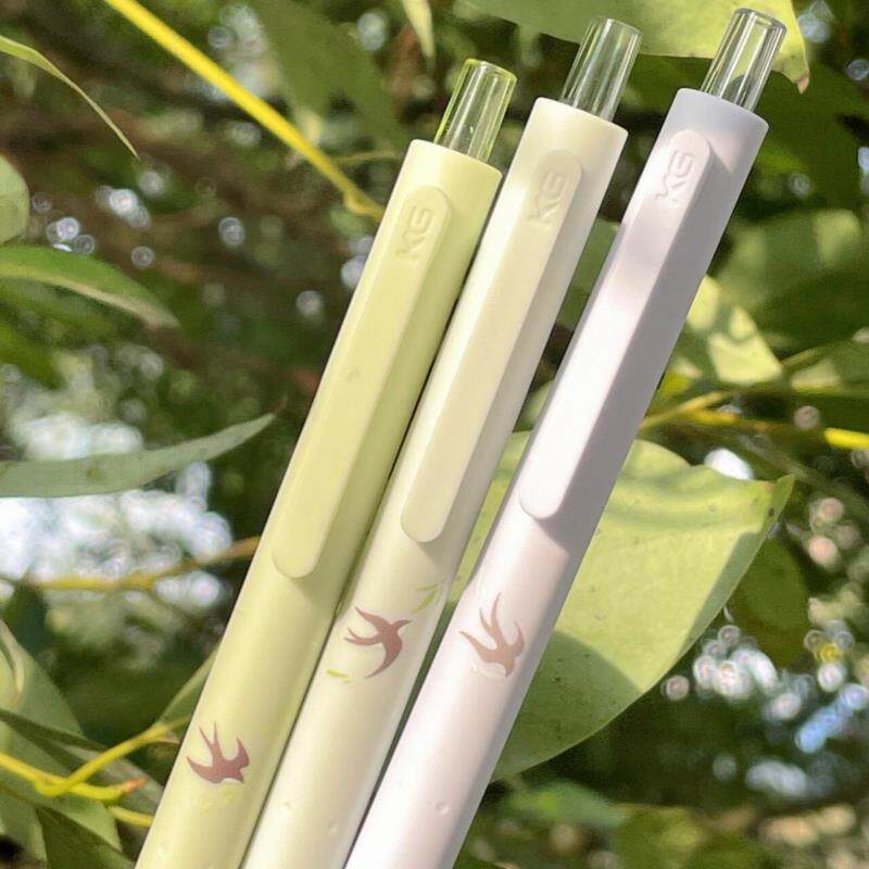 KACO菁点春日新生中性笔高颜值黑笔芯0.5学生用日常刷题笔签字笔