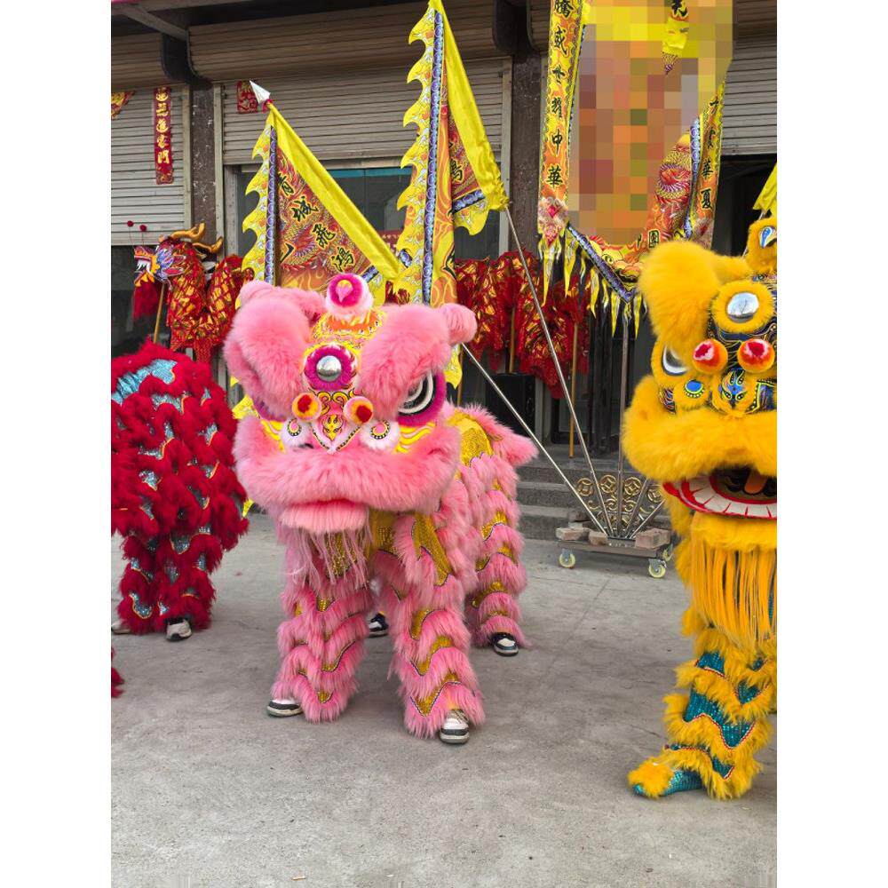 醒狮舞狮南狮佛山醒狮广东舞狮醒狮南狮澳洲竹编羊毛狮青城飞鸿