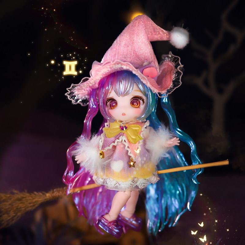 正版MAYTREE十二星座bjd明盒潮玩手办异兽录ob11女孩关节可动盲盒