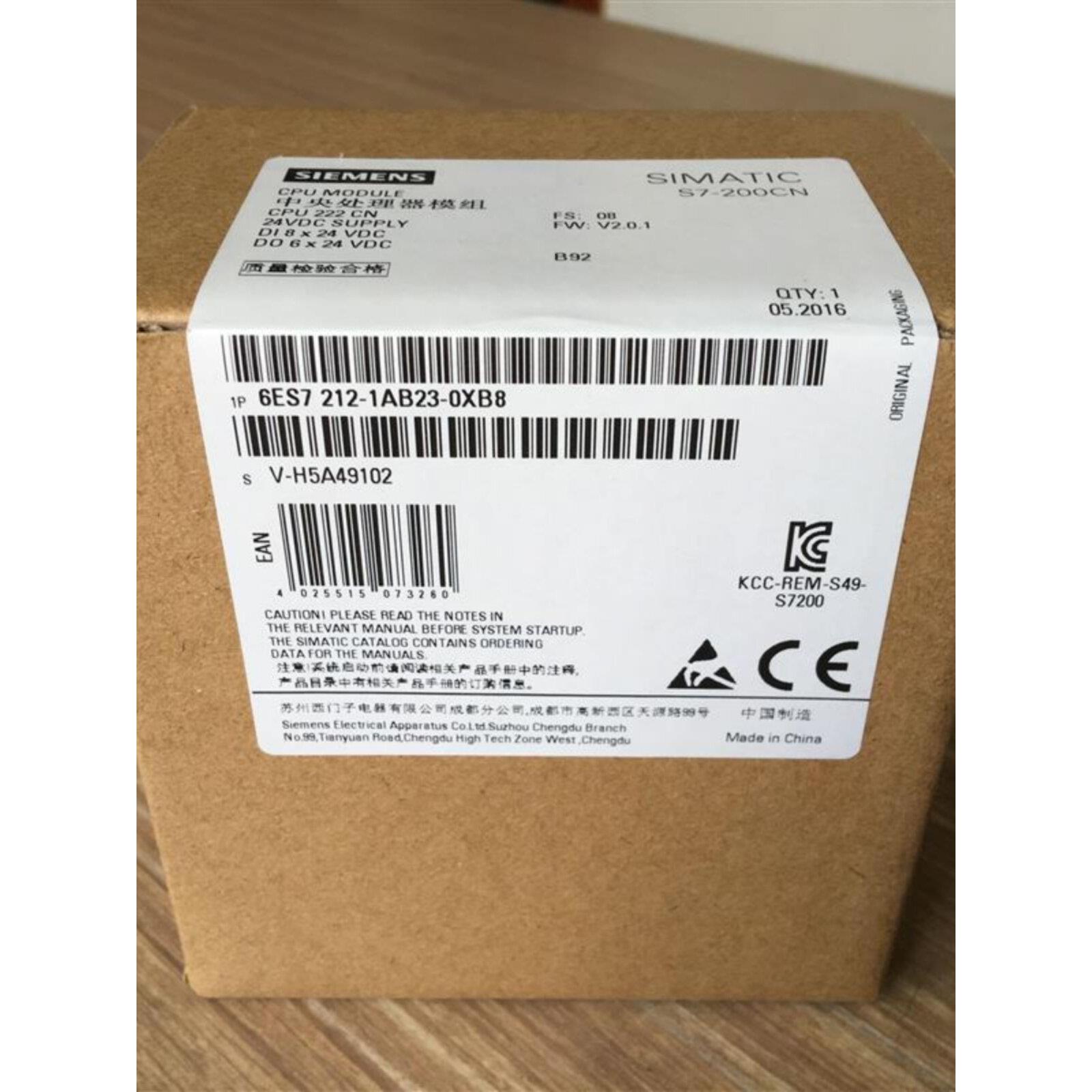 S7-200系列CPU222CN 6ES7 212-1AB23(1BB23)-0XB8/B0 OXBO现货PLC