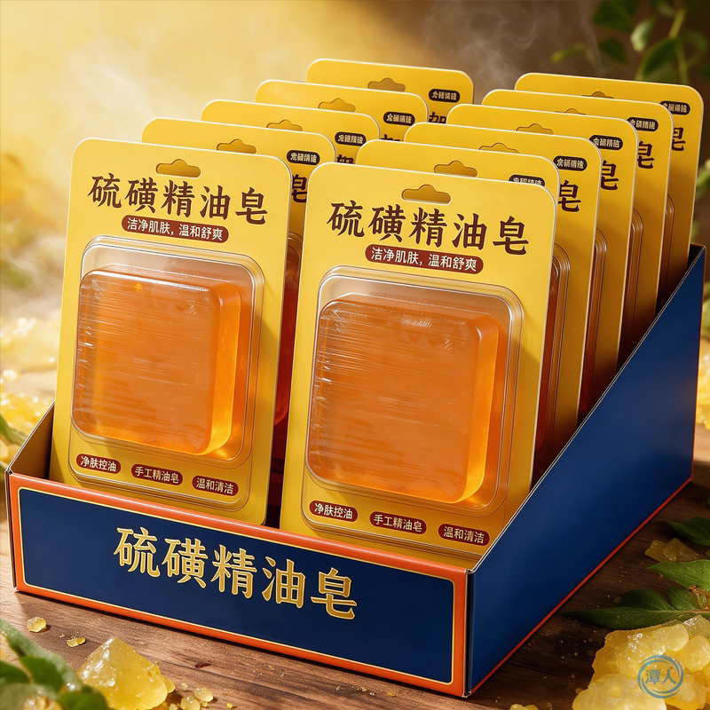 硫磺皂精油皂身体清洁皮肤滋润洗手洗脸洗澡男女手工香皂控油沐浴