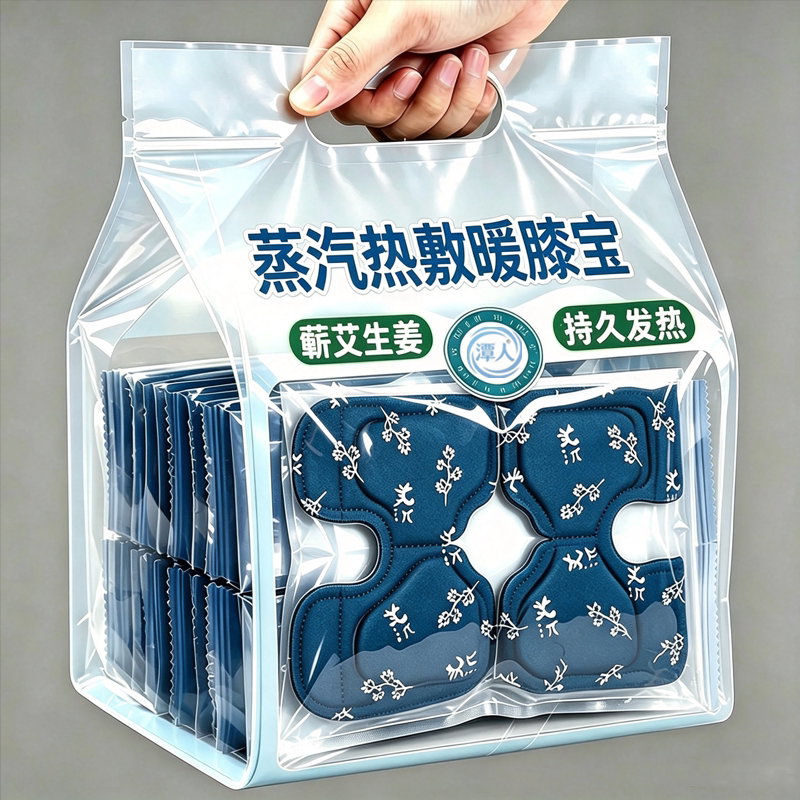 自发热暖膝护膝贴艾草热敷蒸汽保暖关节膝盖热灸贴神器艾灸保暖贴