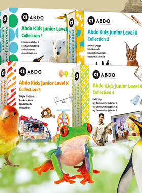 盖世童书 ABDO Kids junior Level K 昂步百科分级图书馆启蒙级英文原版 少儿英语科普分级阅读 支持小怪兽5GWIFI本地版点读笔