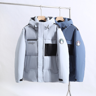 海蓝90鹅绒太空系列！保暖轻商务男女同款羽绒服