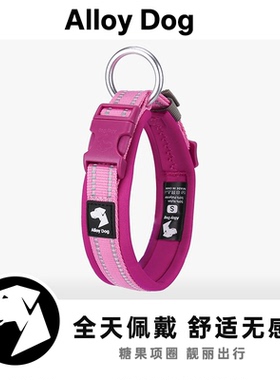 AlloyDog宠物项圈狗狗项圈不勒脖子大中大型犬颈圈外出专用脖套