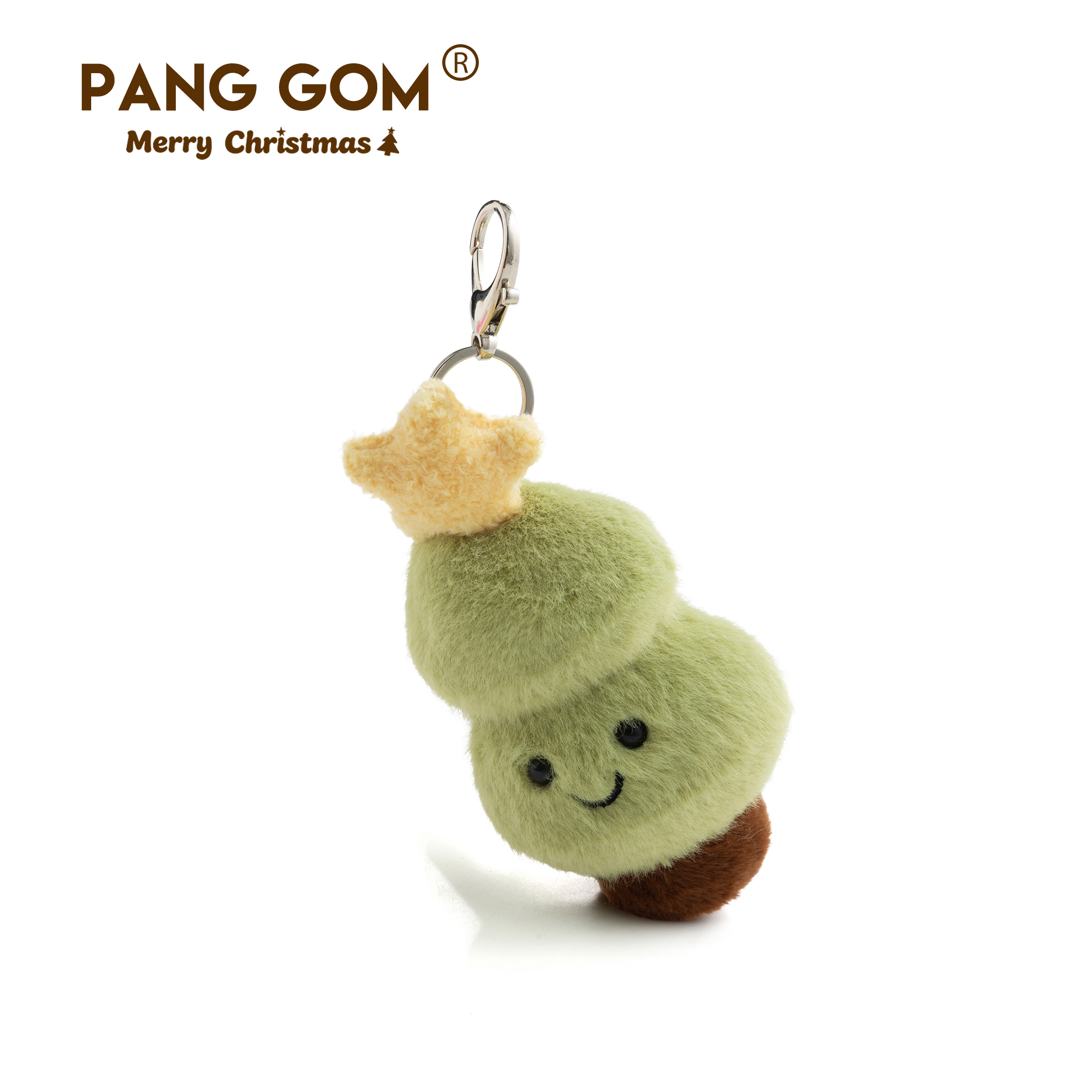 PANG GOM星星圣诞树挂件毛绒玩具送礼圣诞节可爱治愈包包挂饰玩偶