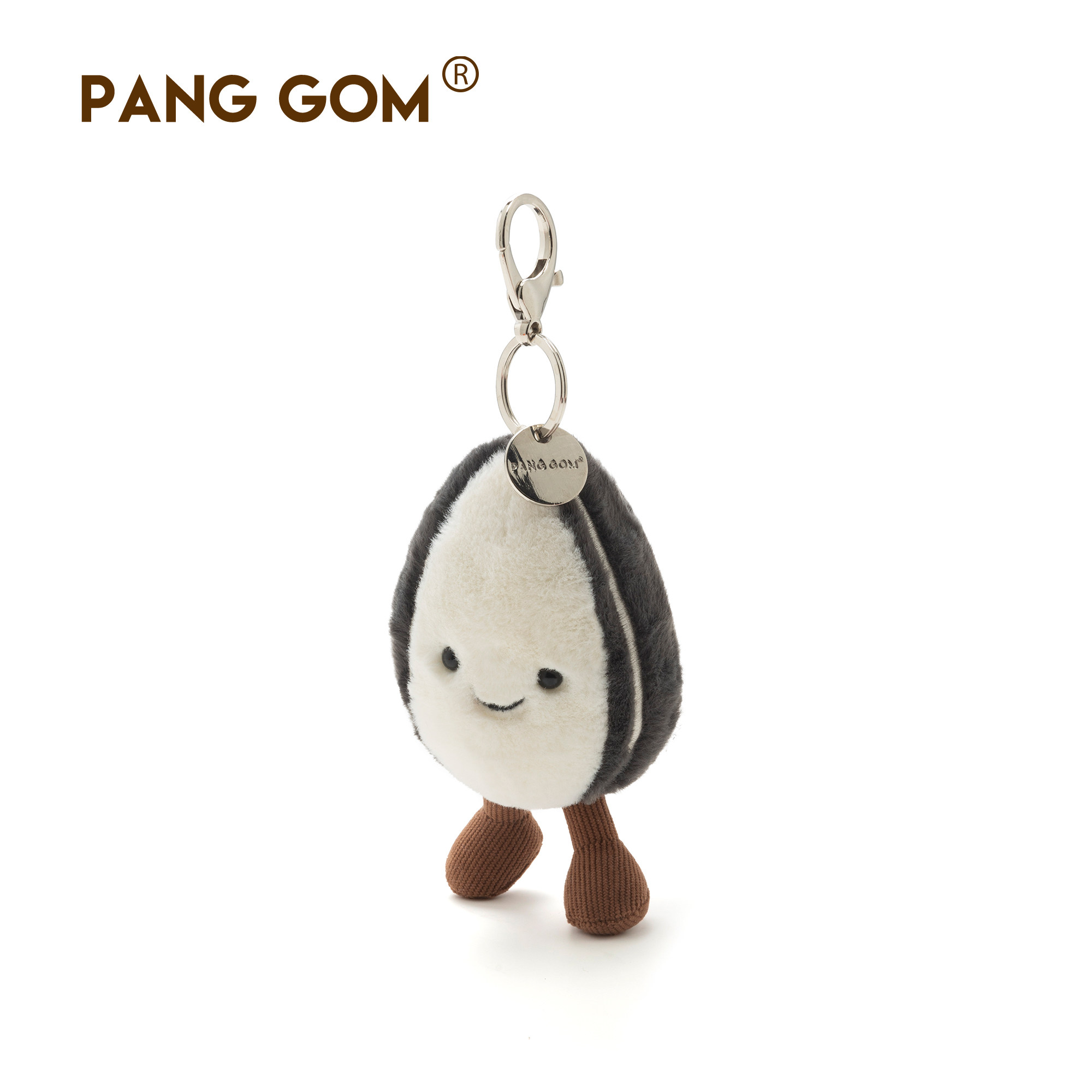 PANG GOM瓜子毛绒挂件玩具年货坚果零食玩偶钥匙扣包包挂件过年礼