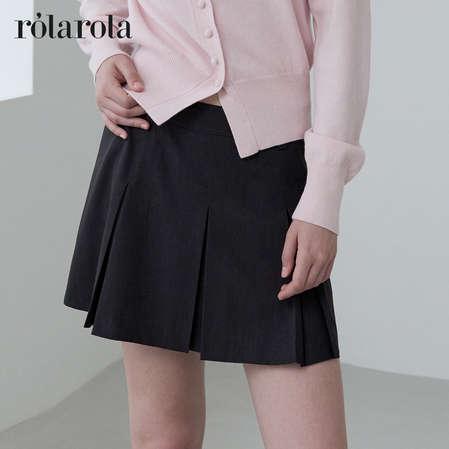 [张元英同款]rolarola百褶半身裙