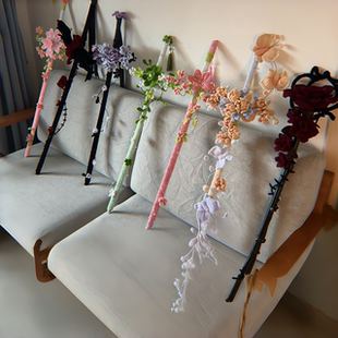 海棠花剑扭扭棒手工DIY材料包夏日旅行氛围感拍照出片神器送女友