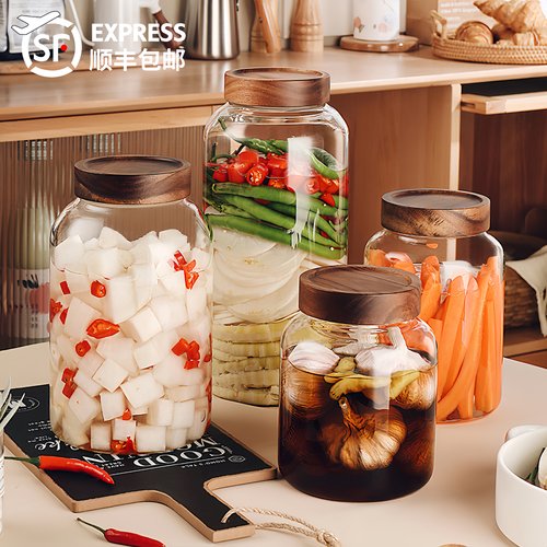 格洛因泡菜坛子玻璃罐加厚无铅